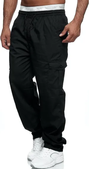Cargo Pants for Men Work Pockets Mens Sweatpants Slim Fit Sports Active Joggers for Men Elastic Waist Mens Sweatpants