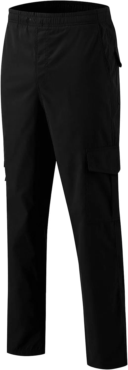 Cargo Pants for Men Work Pockets Mens Sweatpants Slim Fit Sports Active Joggers for Men Elastic Waist Mens Sweatpants
