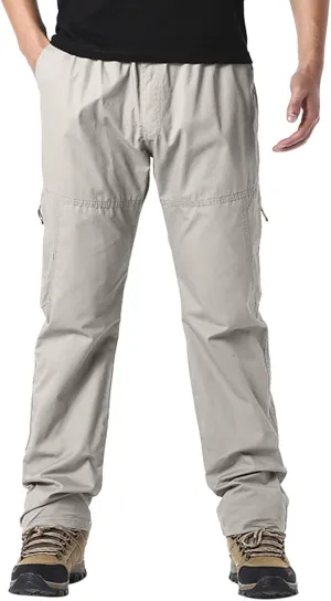 Cargo Pants for Men,Solid Long Pants Sweatpants Outdoor Multiple Pockets Pants Straight Type Fitness Trousers