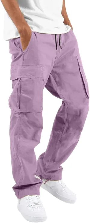 Cargo Sweatpants for Men Big and Tall Mens Fashion Cargo Pants Athletic Joggers Pants Chino Trousers Mens Sweatpants