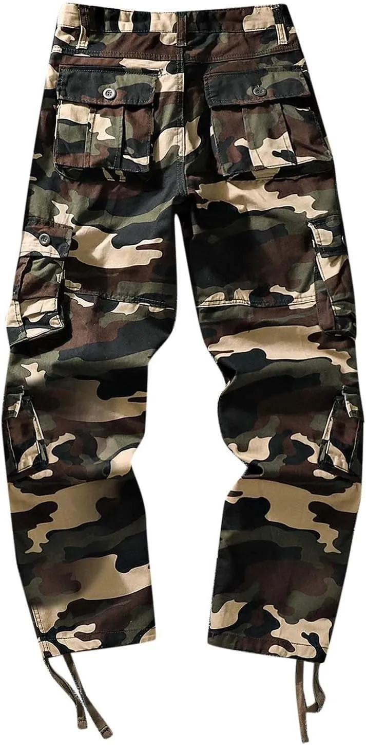 Cargo Sweatpants for Men Big and Tall Overalls Casual Pocket Sport Work Casual Trouser Pants Big and Tall Sweatpants