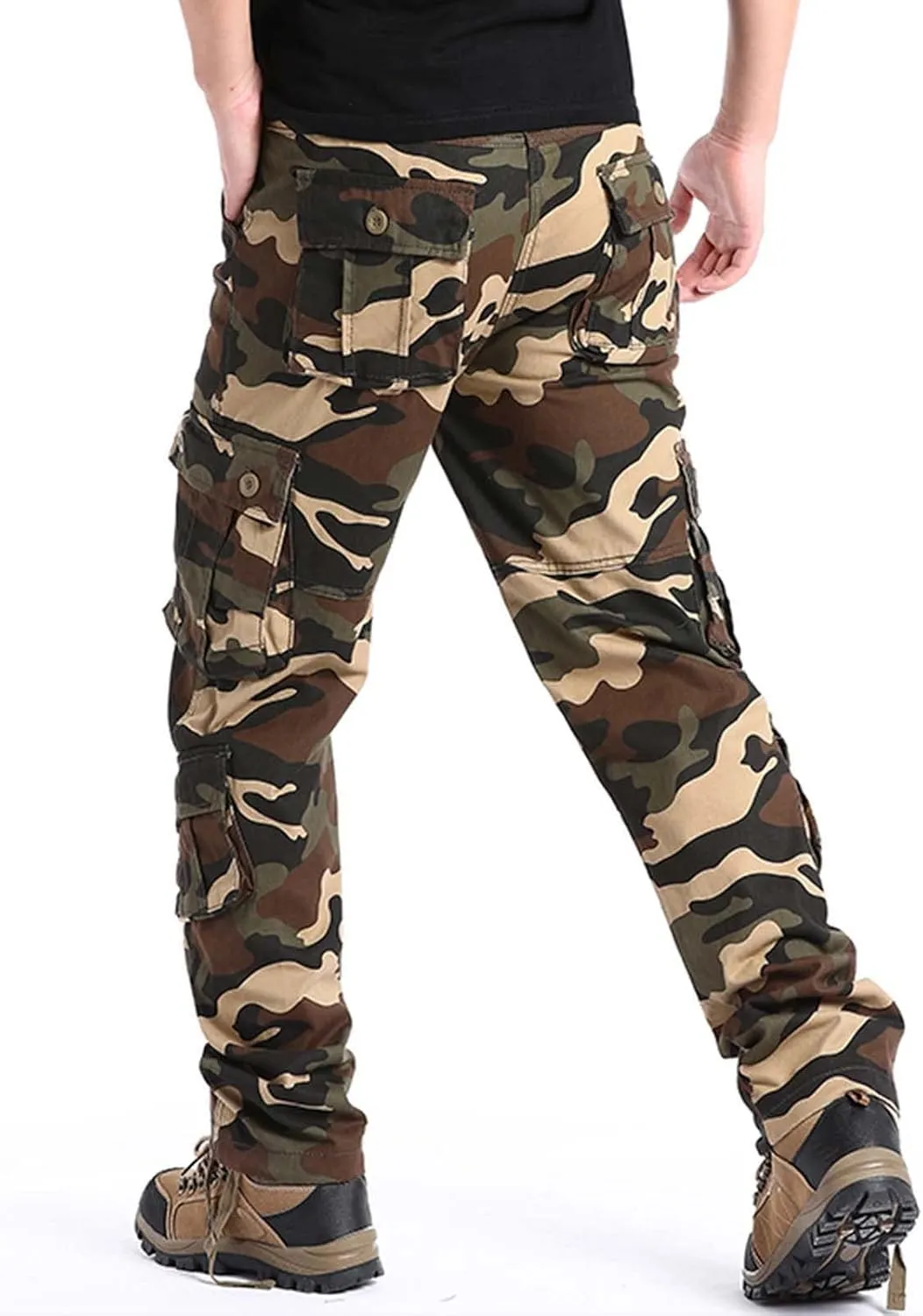 Cargo Sweatpants for Men Big and Tall Overalls Casual Pocket Sport Work Casual Trouser Pants Big and Tall Sweatpants