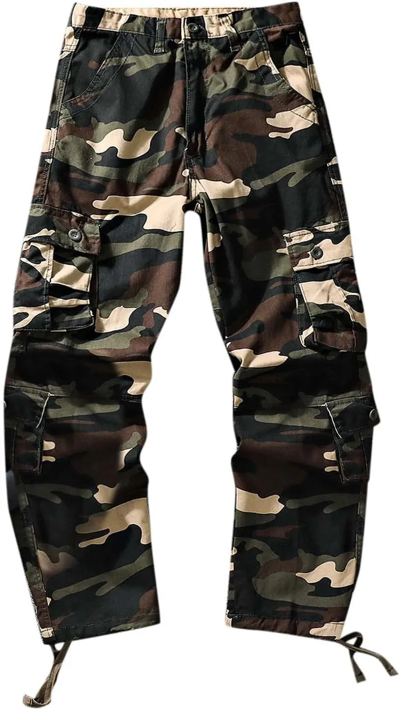 Cargo Sweatpants for Men Big and Tall Overalls Casual Pocket Sport Work Casual Trouser Pants Big and Tall Sweatpants