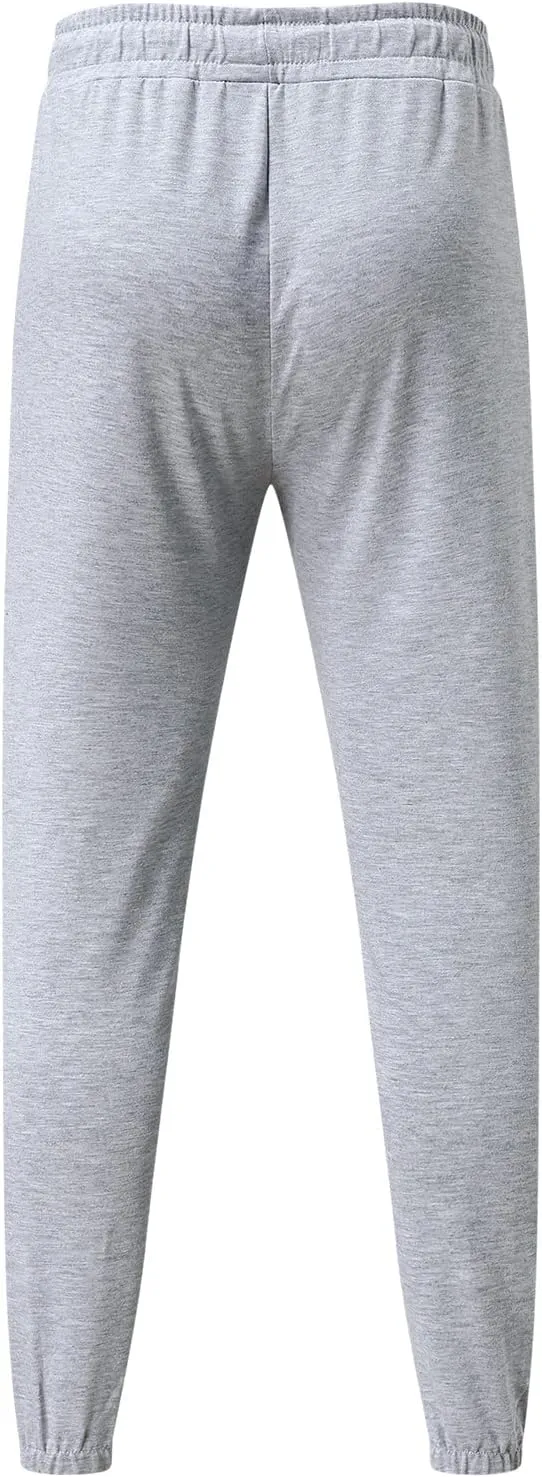 Cargo Sweatpants for Men Big and Tall Track Pants with Pockets Mens Cargo Sweatpants Heavyweight Fleece Jogger Pants