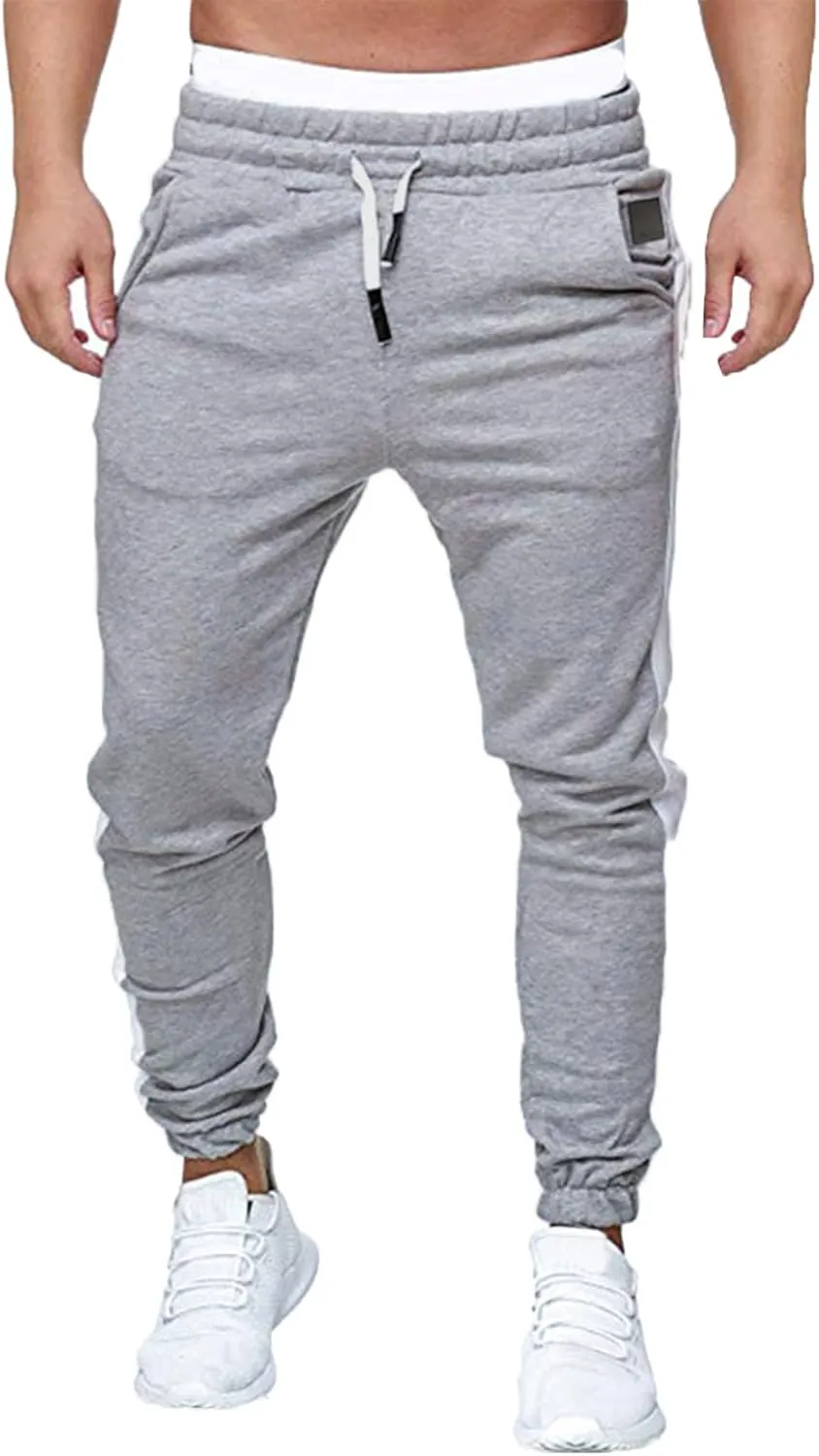 Cargo Sweatpants for Men Big and Tall Track Pants with Pockets Mens Cargo Sweatpants Heavyweight Fleece Jogger Pants