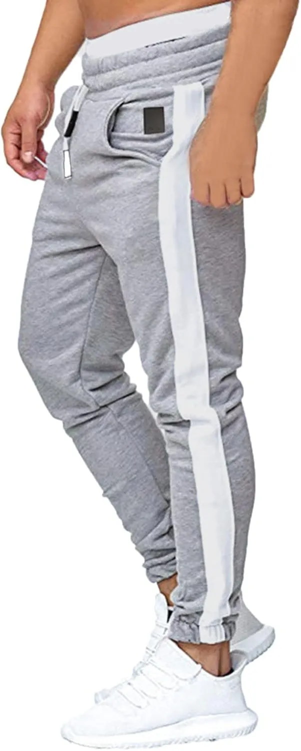 Cargo Sweatpants for Men Big and Tall Track Pants with Pockets Mens Cargo Sweatpants Heavyweight Fleece Jogger Pants