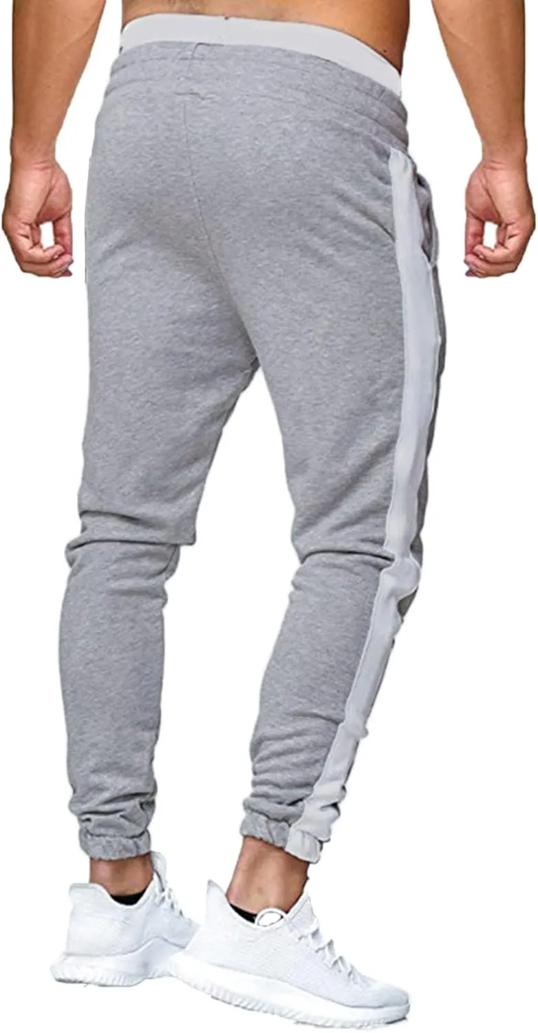 Cargo Sweatpants for Men Big and Tall Track Pants with Pockets Mens Cargo Sweatpants Heavyweight Fleece Jogger Pants