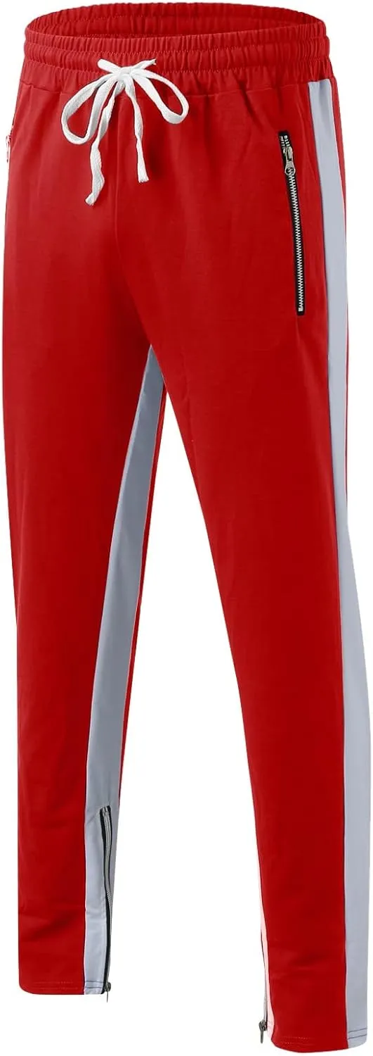 Cargo Trousers for Men Slim Jogger Pants Tapered Athletic Sweatpants for Jogging Running Exercise Gym Workout Mens