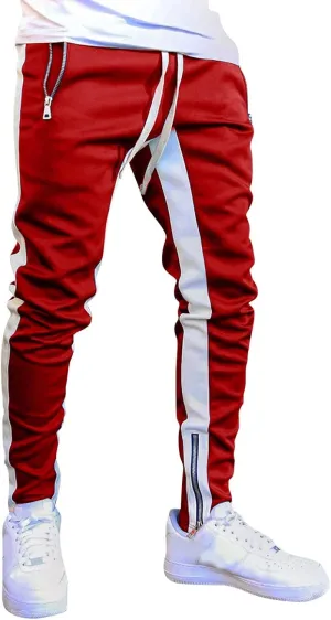 Cargo Trousers for Men Slim Jogger Pants Tapered Athletic Sweatpants for Jogging Running Exercise Gym Workout Mens