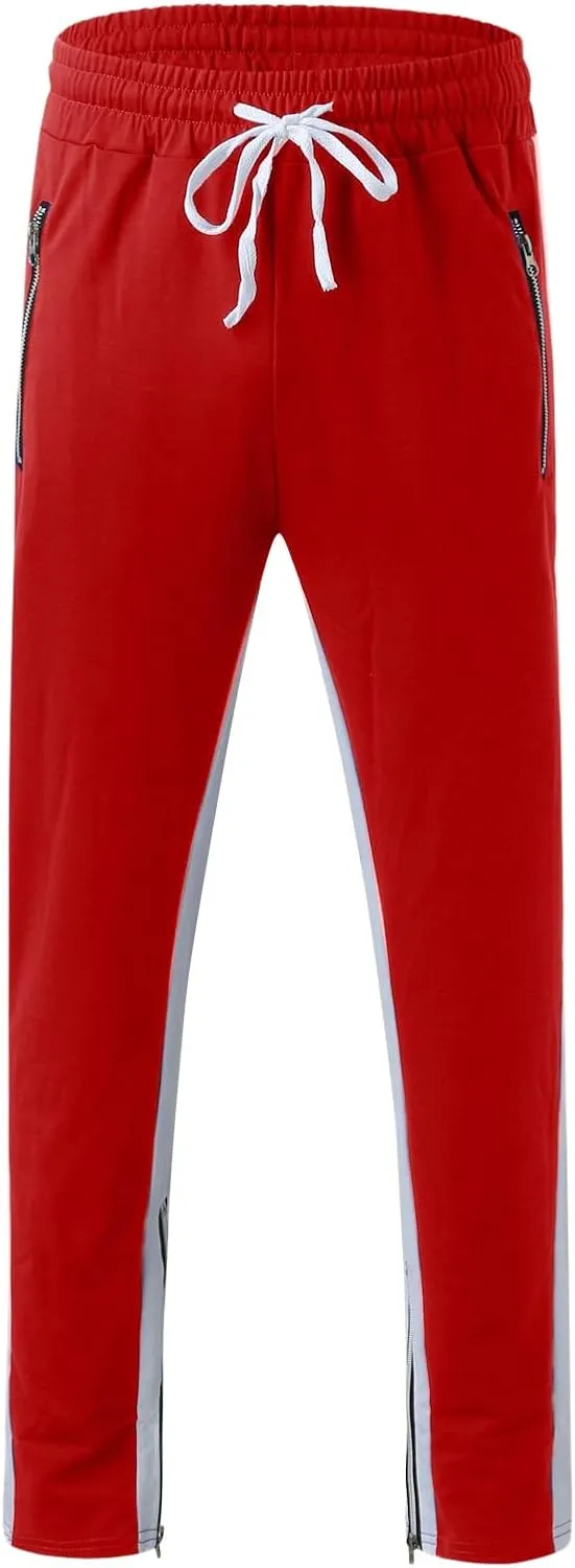 Cargo Trousers for Men Slim Jogger Pants Tapered Athletic Sweatpants for Jogging Running Exercise Gym Workout Mens
