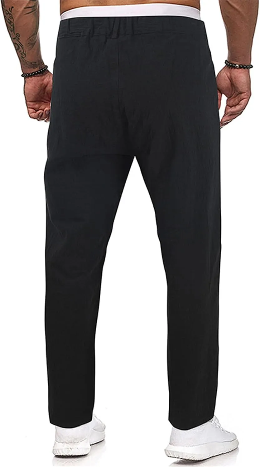 Chino Pants for Men Straight Fit Business Casual Trousers Textured Stretch Pant Office Work Slim Pants Spring Summer