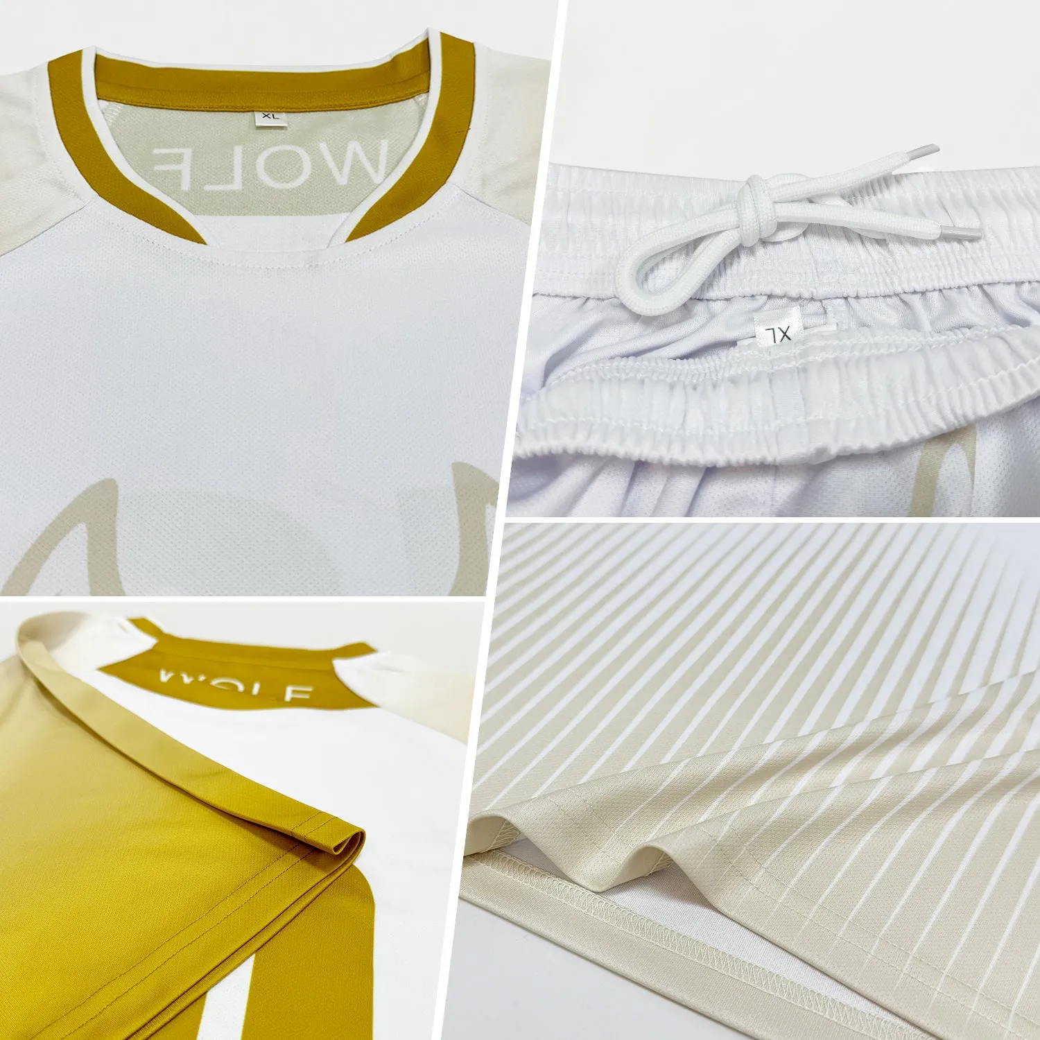 Custom Neon Green White-Black Abstract Shape Sublimation Volleyball Uniform Jersey