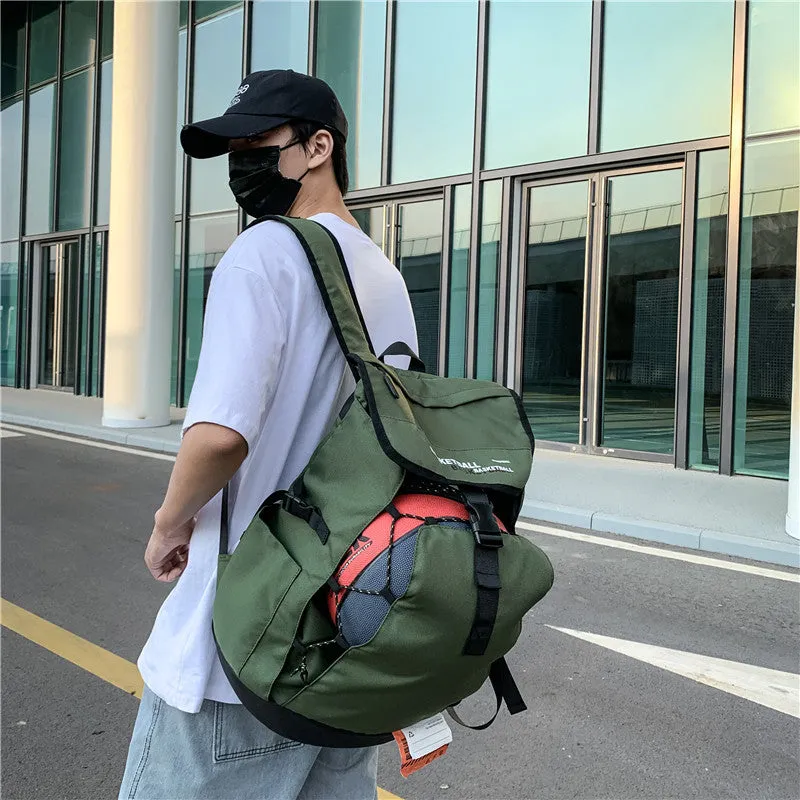 deanwangkt  Basketball Bag New Korean Style Backpack Men's Leisure Sports Middle School and College Schoolbag Street Trendy Backpack Generation