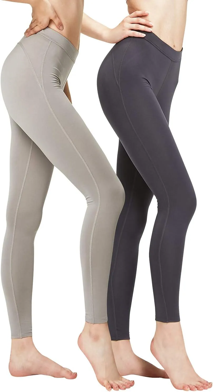 DEVOPS Women's 2 Pack Thermal Long Johns Underwear Leggings Pants