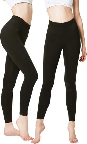 DEVOPS Women's 2 Pack Thermal Long Johns Underwear Leggings Pants