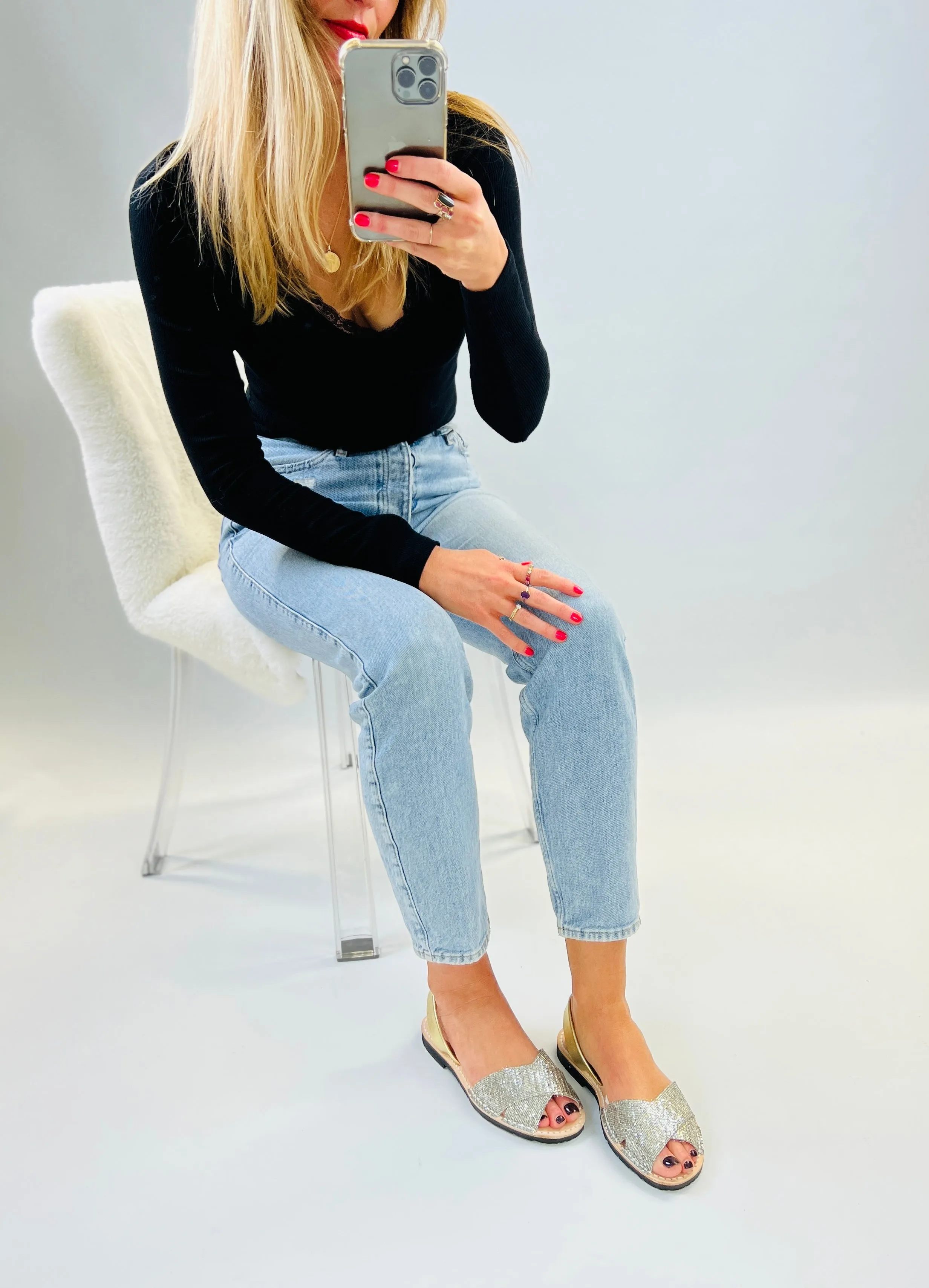 Diamond Peeptoe Avarcas