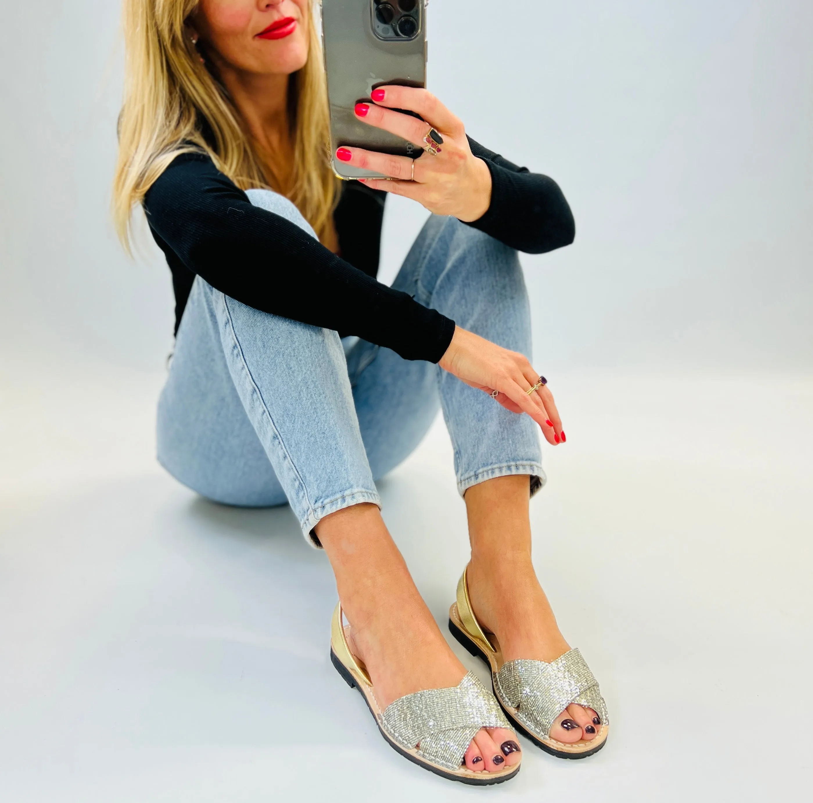 Diamond Peeptoe Avarcas