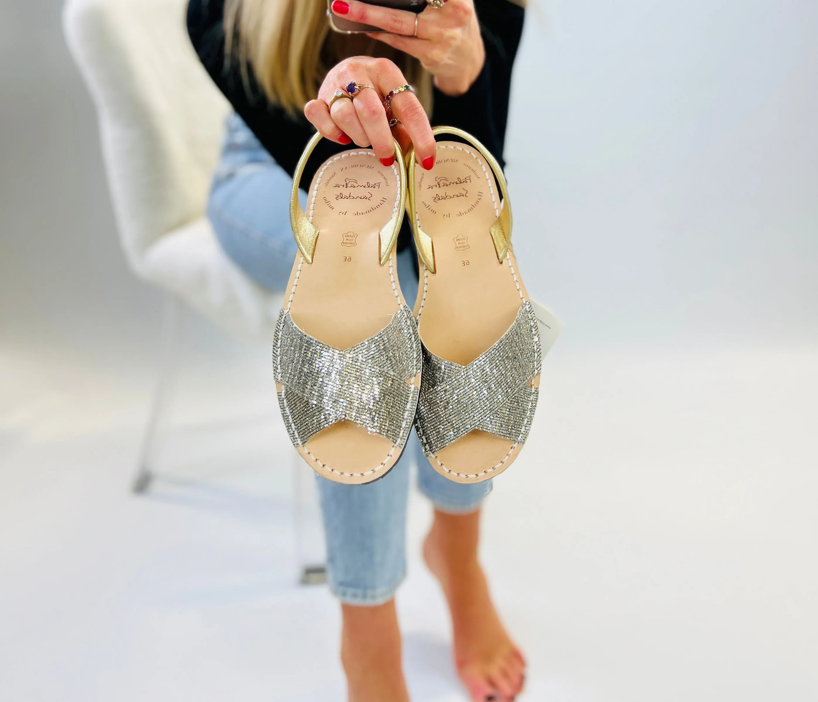 Diamond Peeptoe Avarcas