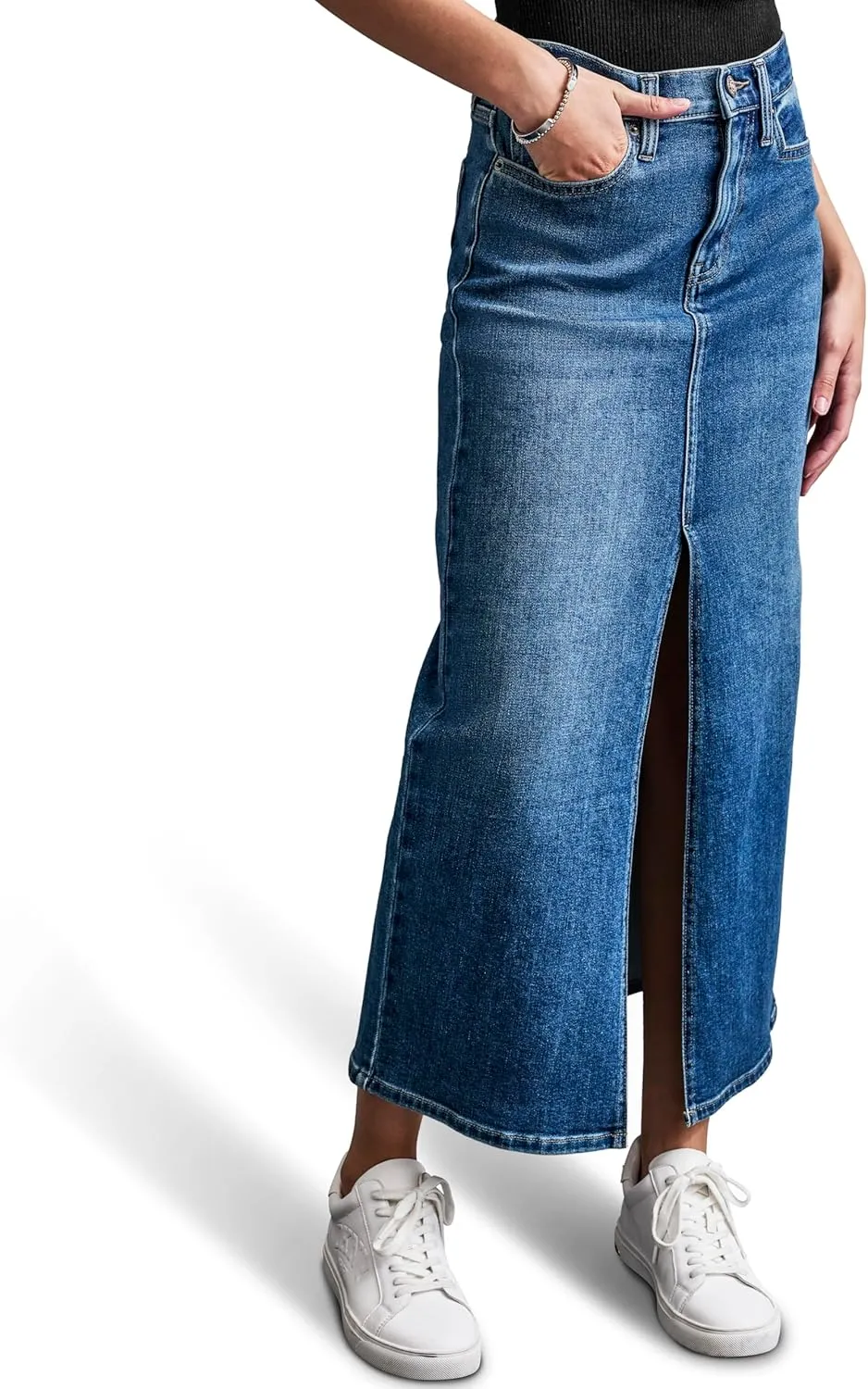DKNY Women's Denim Fashionable Cropped Jeans Jacket