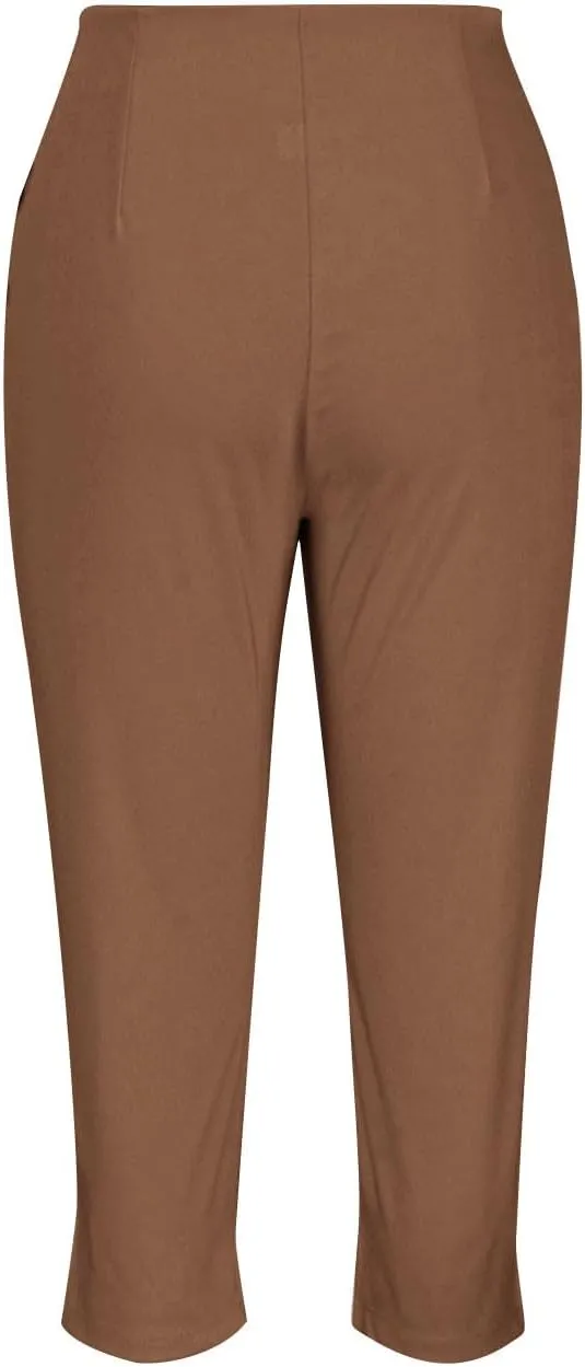 Dress Capri Pants for Women Business Casual Skinny Pencil Pants High Waisted Office Work Slacks Stretch Crop Trousers