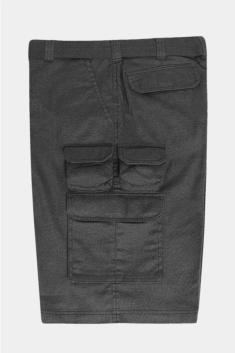Essential Solid Relaxed Fit Woven Cargo Shorts
