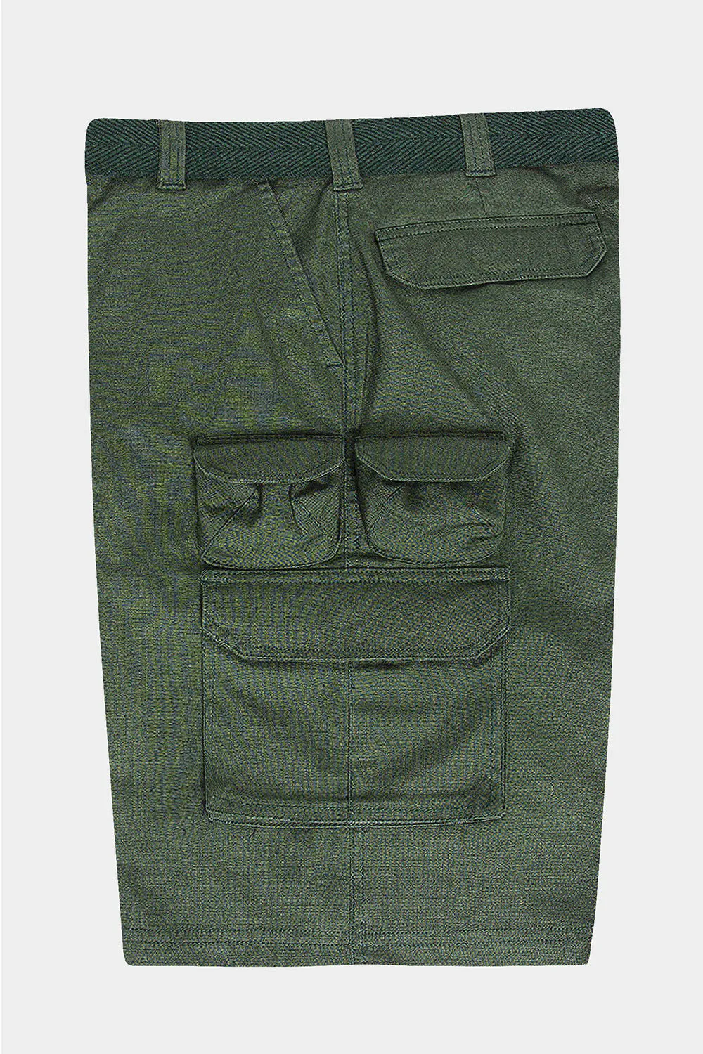 Essential Solid Relaxed Fit Woven Cargo Shorts