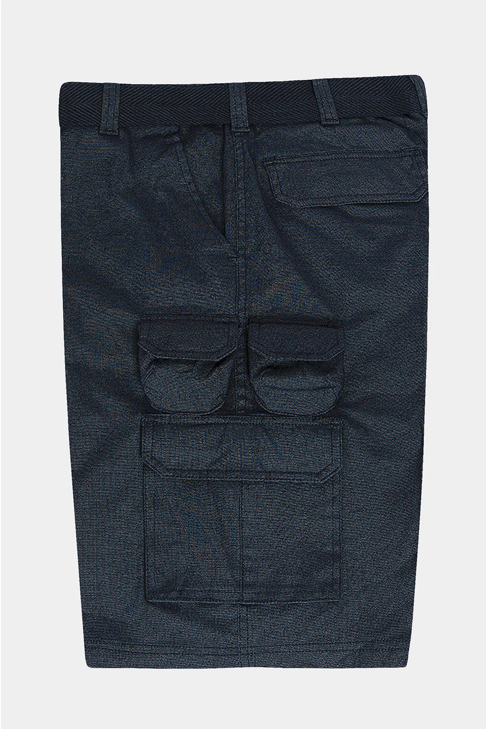 Essential Solid Relaxed Fit Woven Cargo Shorts