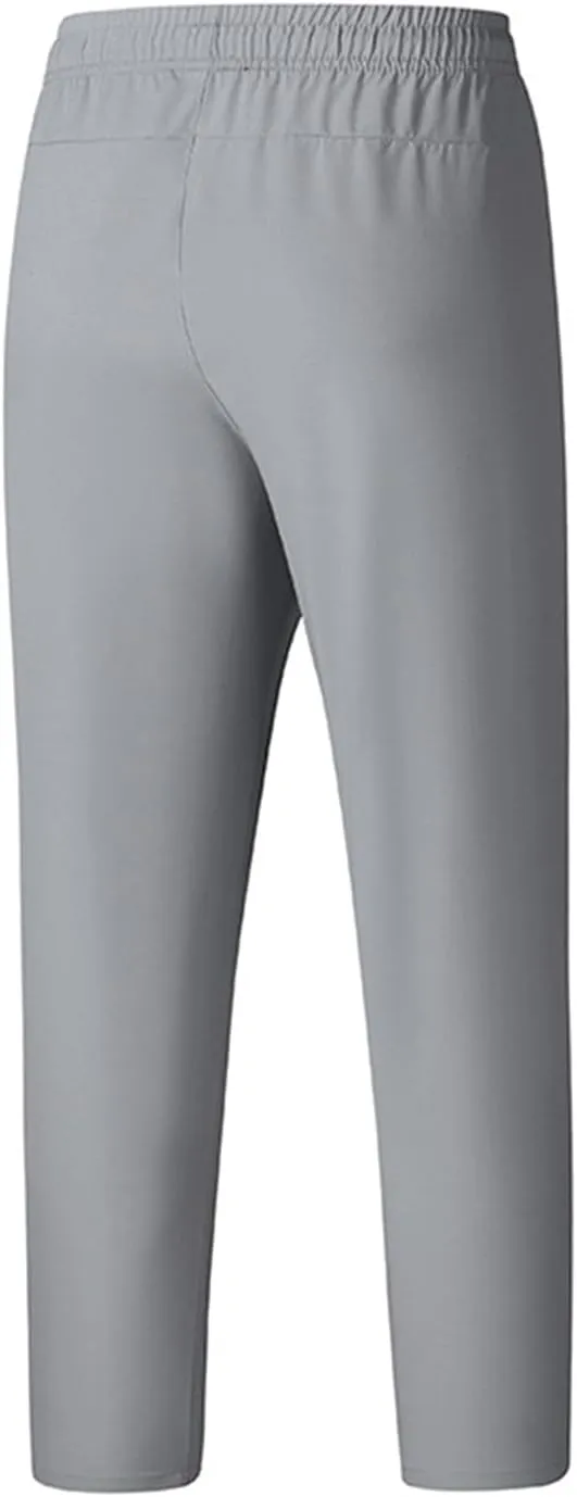 evzosrz Men's Quick Dry Beeswan Pants Lightweight Breathable Joggers Athletic Pants Drawstring Elastic Waist Jogger Trousers