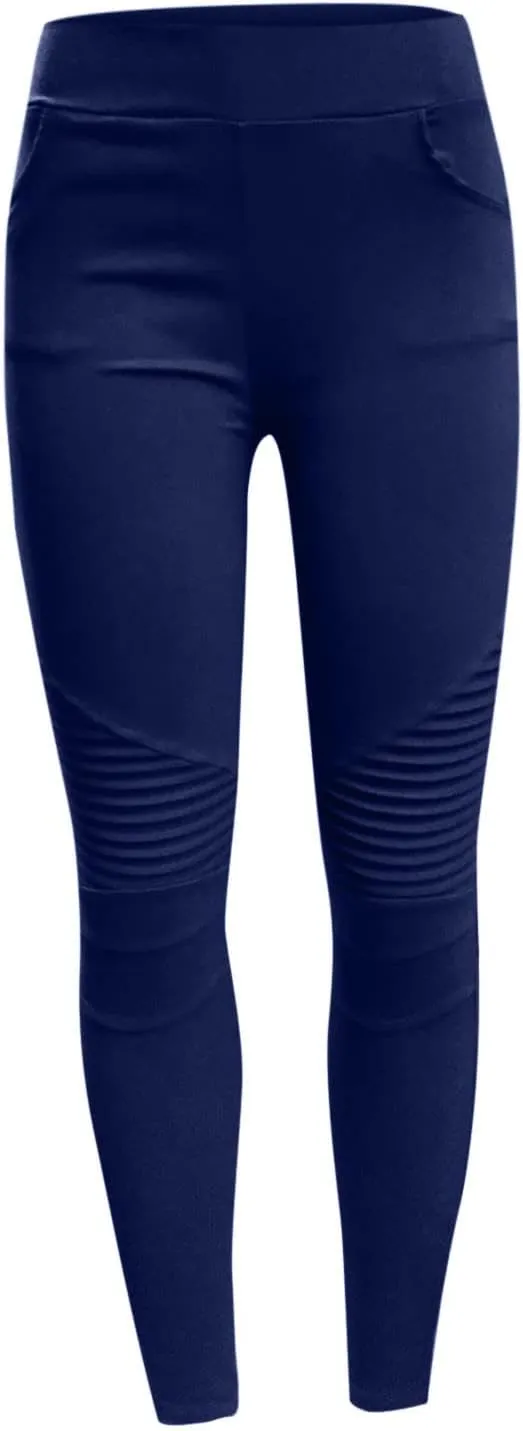 Fashion Women Skinny Pants High Waist Stretch Pencil Trousers Slim Ruched Zipper Work Pant Plus Size Casual Solid Pants