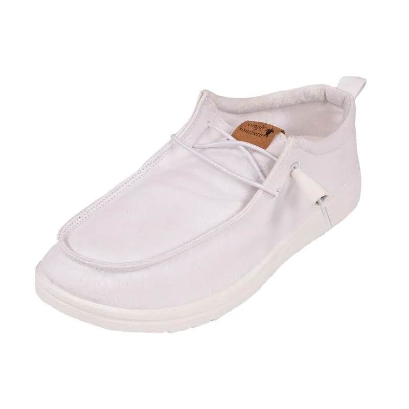 FINAL SALE - Simply Southern - Slip On Sneaker Shoes - White