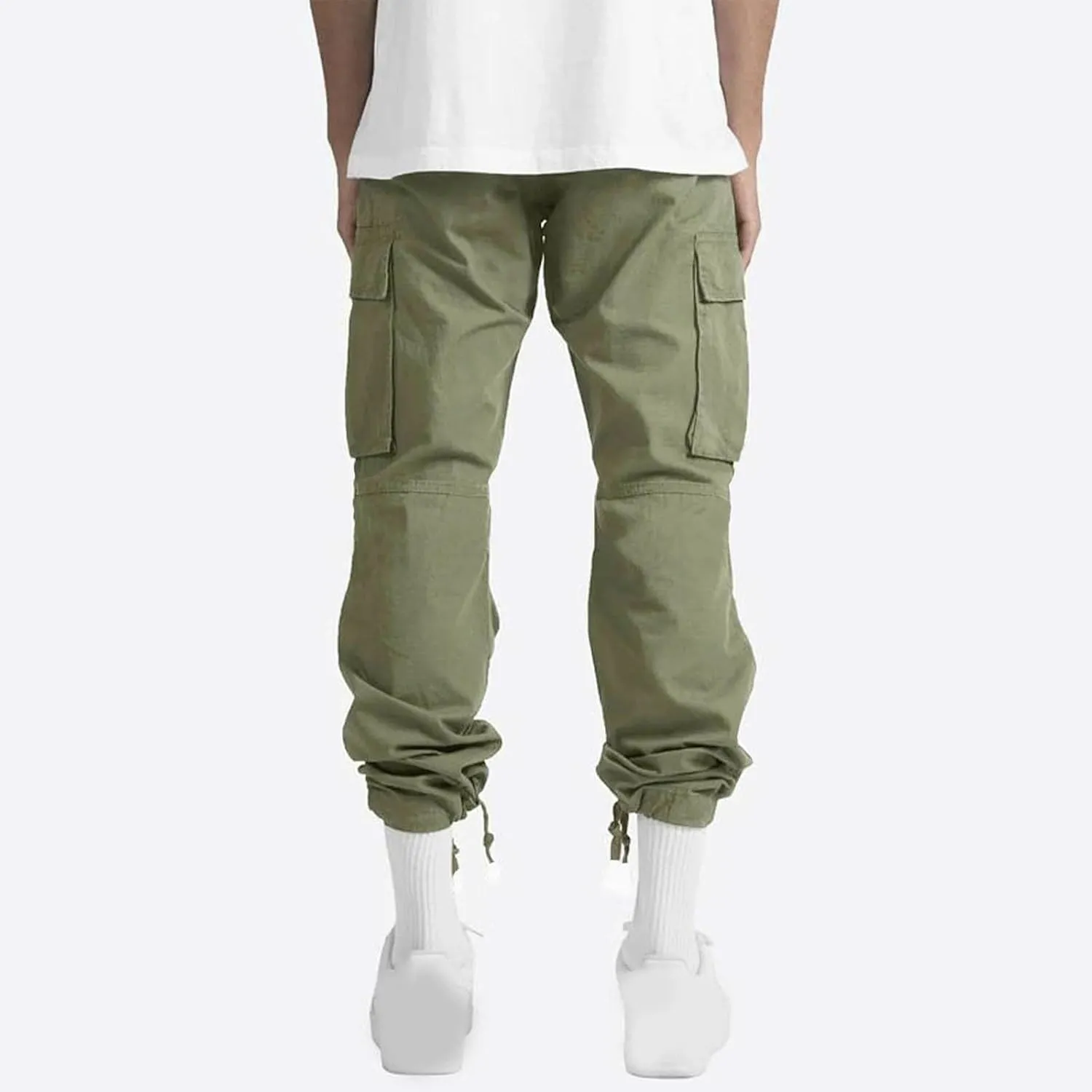 Finelylove Mens Wild Cargo Pants Lightweight Casual Hiking Pants Joggers Loose Fit Straight Workout Cargo Sweatpants