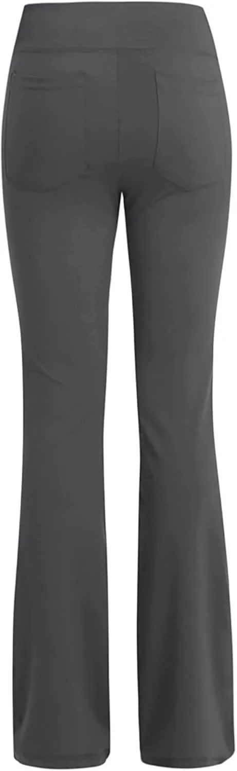 Flare Yoga Pants for Women High Waist Tummy Control Plus Size Leggings Casual Wide Leg Gym Workout Bell Bottom Sweatpants