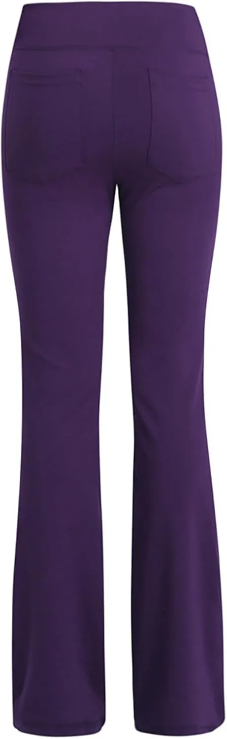 Flare Yoga Pants for Women High Waist Tummy Control Plus Size Leggings Casual Wide Leg Gym Workout Bell Bottom Sweatpants