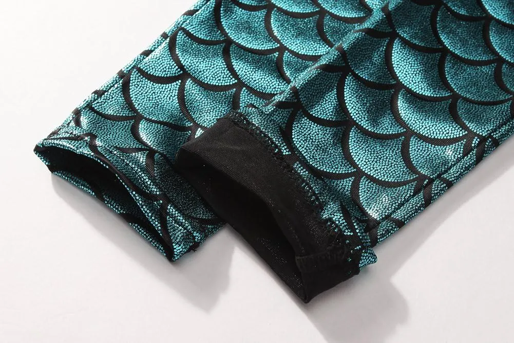 Frogwill Girls Mermaid Scale Leggings Fish Pants 3-11 Years