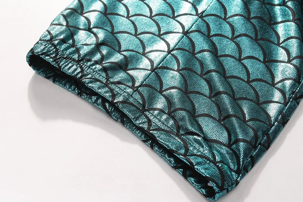 Frogwill Girls Mermaid Scale Leggings Fish Pants 3-11 Years
