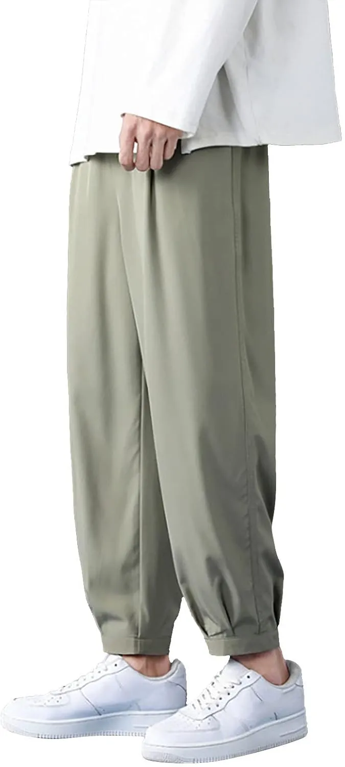 FZVYD Formal Pants for Men Mens Joggers Cargo Pants Fashion Casual Sweatpants Work Pants Drawstring Loose Trousers Pockets