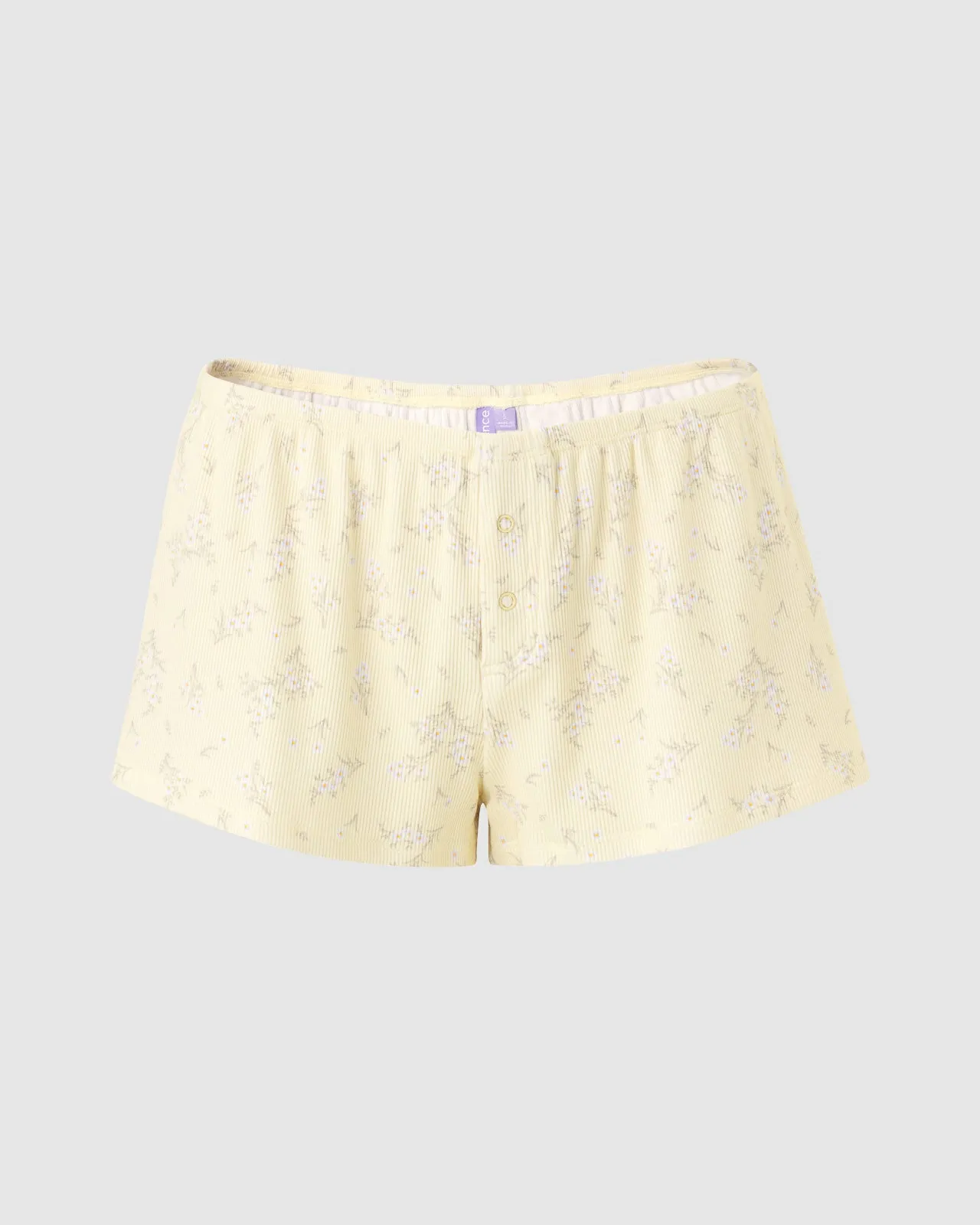 Garden Party Ribbed Sleep Short