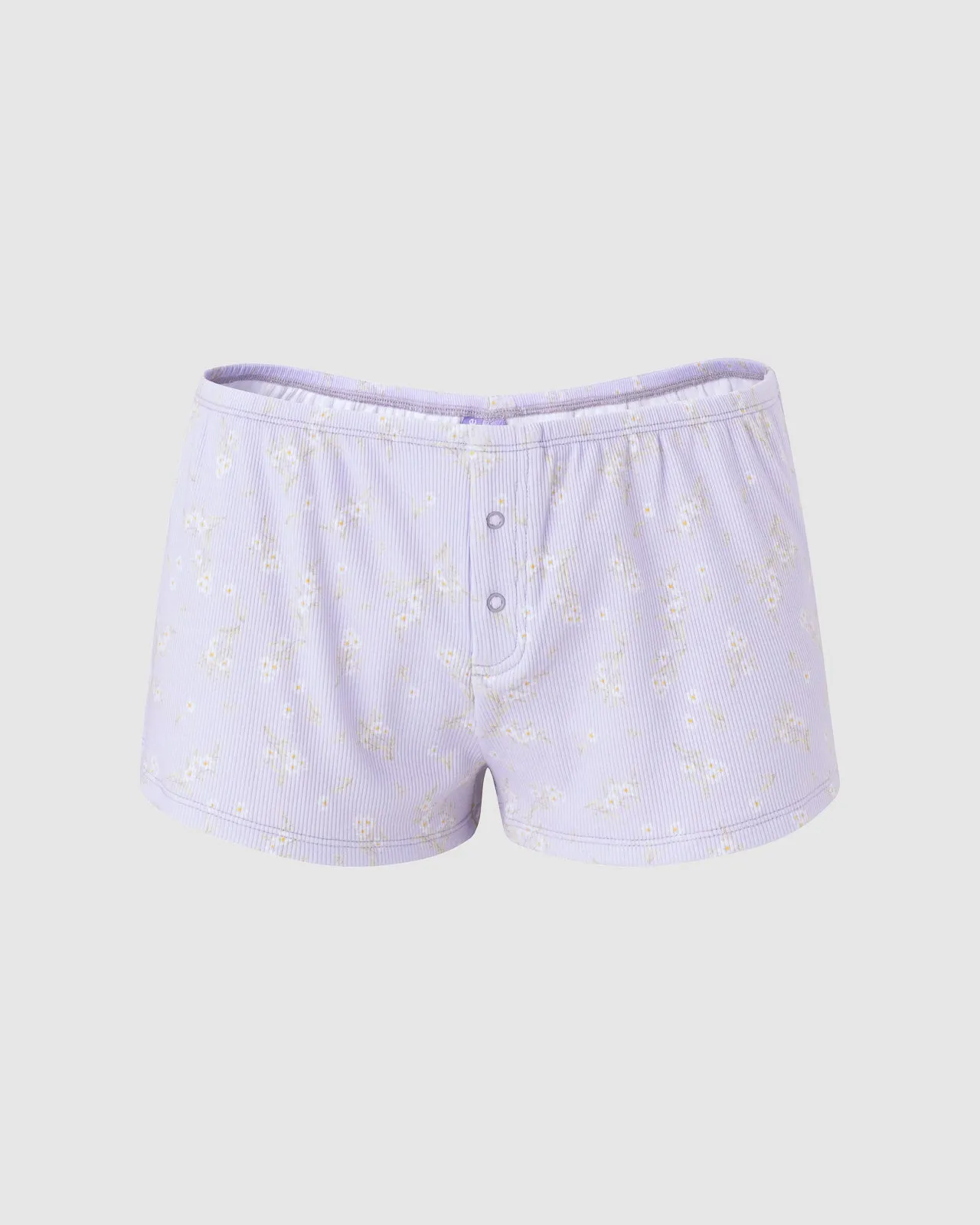 Garden Party Ribbed Sleep Short