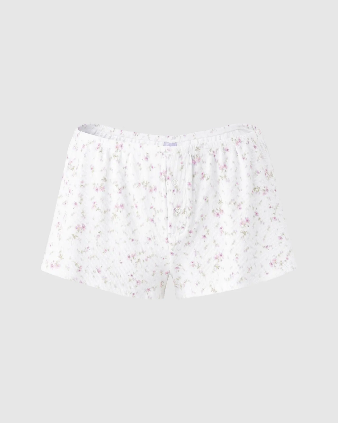 Garden Party Ribbed Sleep Short