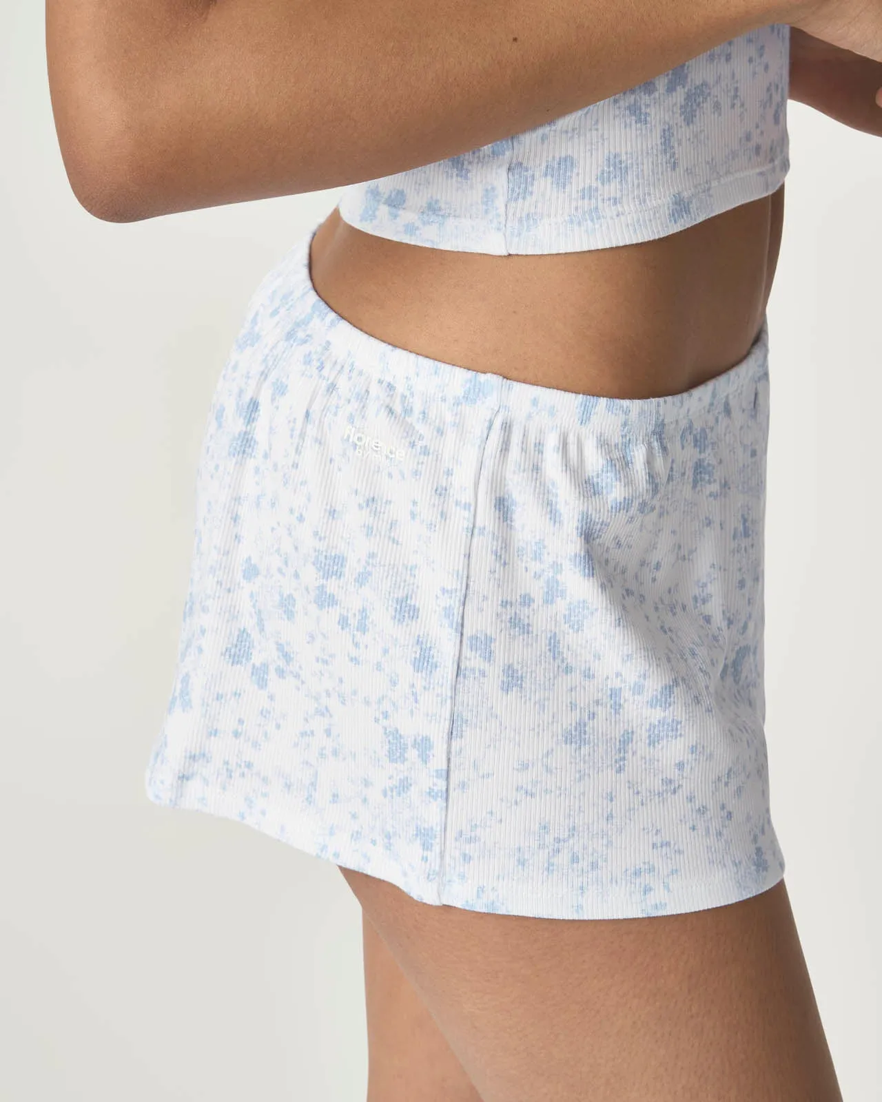 Garden Party Ribbed Sleep Short