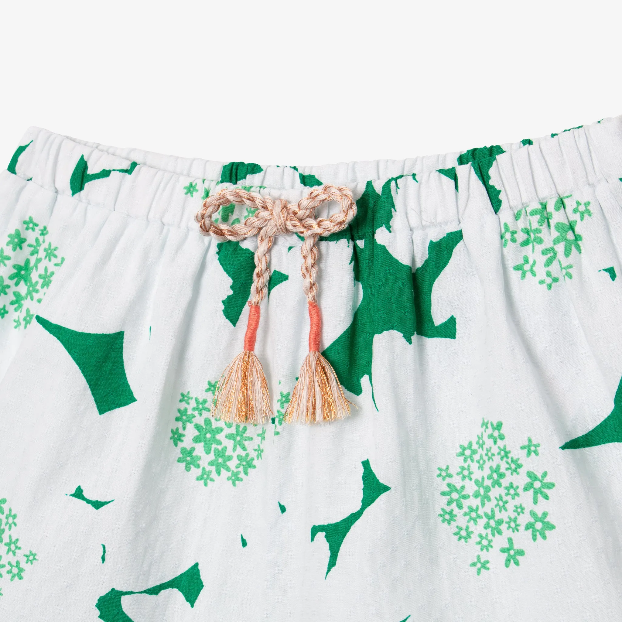 Girls' green shorts