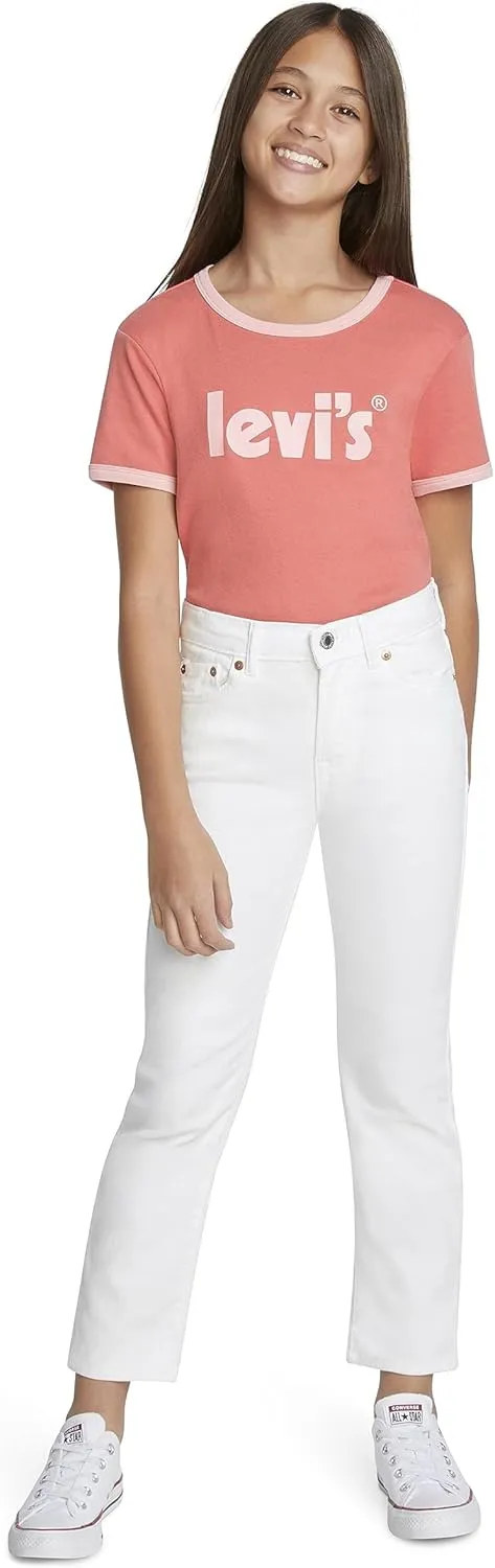 Girls' High Rise Straight Fit Jeans