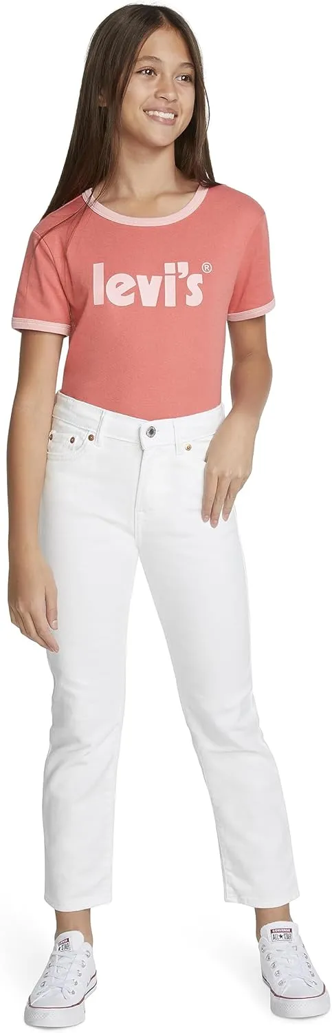 Girls' High Rise Straight Fit Jeans