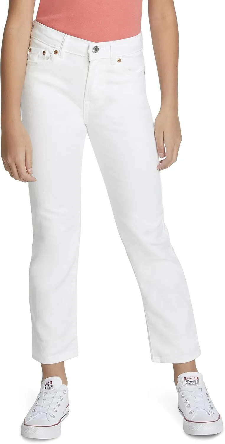 Girls' High Rise Straight Fit Jeans