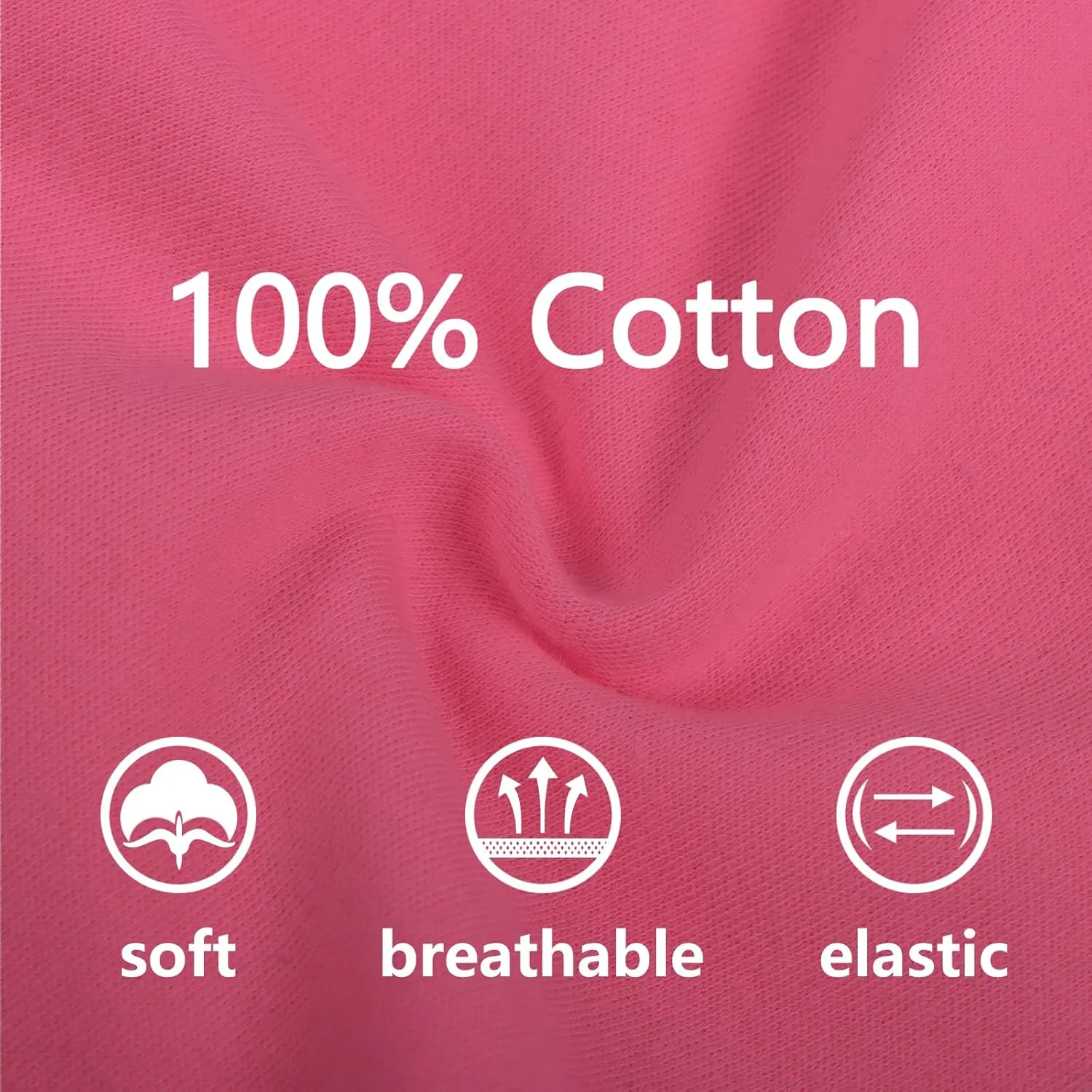 GLASH Kids Baby and Toddler Girls' 4-Pack Cotton Leggings