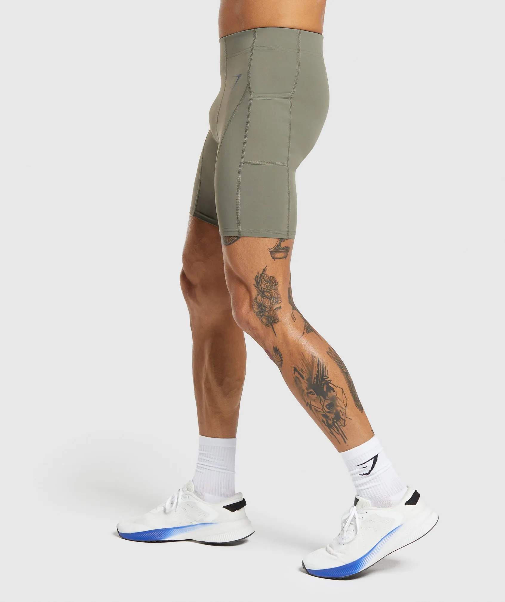 Gymshark Control Baselayer Short - Base Green