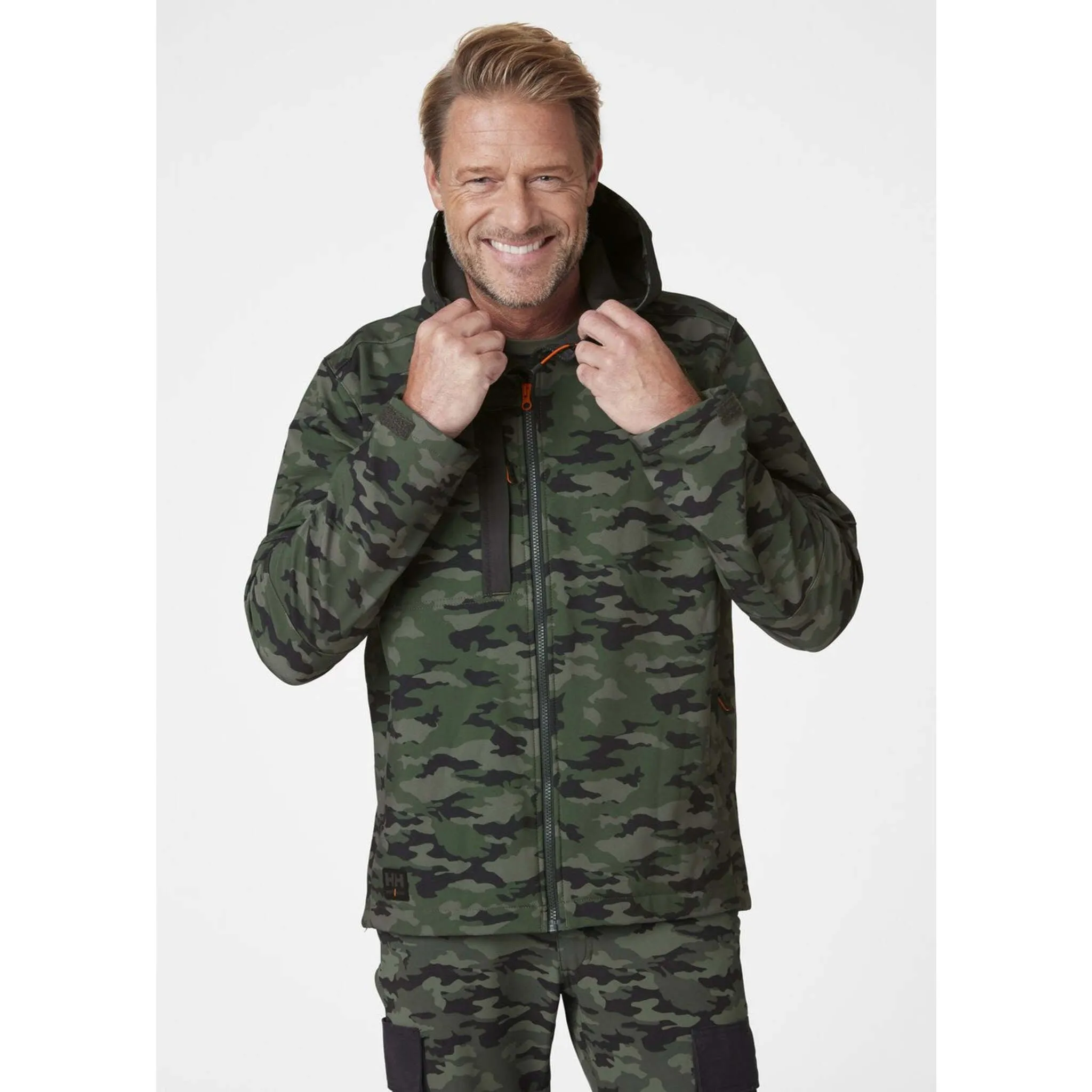 Helly Hansen Men's Softshell Work Jacket 74230 Kensington - Poly, Hooded, Waterproof, Breathable, Adjustable, Durable, Construction, Versatile | Sizes S-4XL