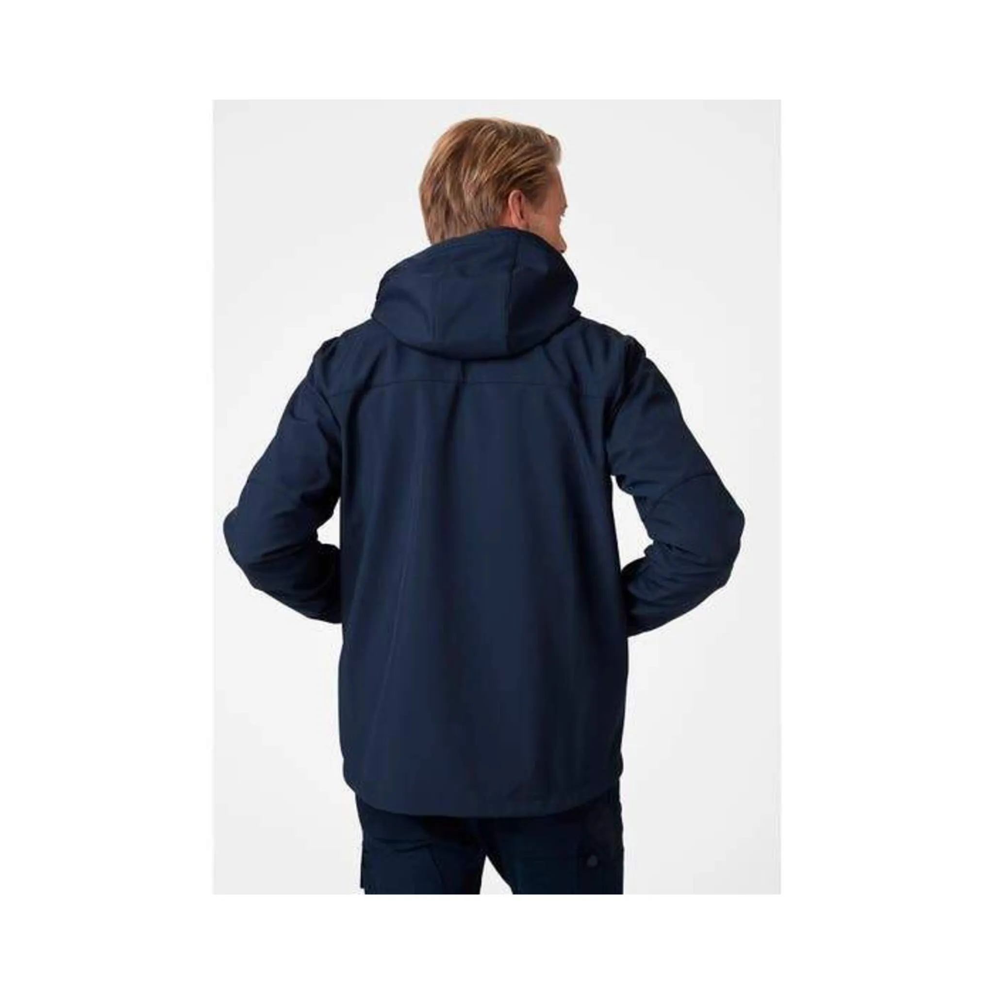 Helly Hansen Men's Softshell Work Jacket 74230 Kensington - Poly, Hooded, Waterproof, Breathable, Adjustable, Durable, Construction, Versatile | Sizes S-4XL