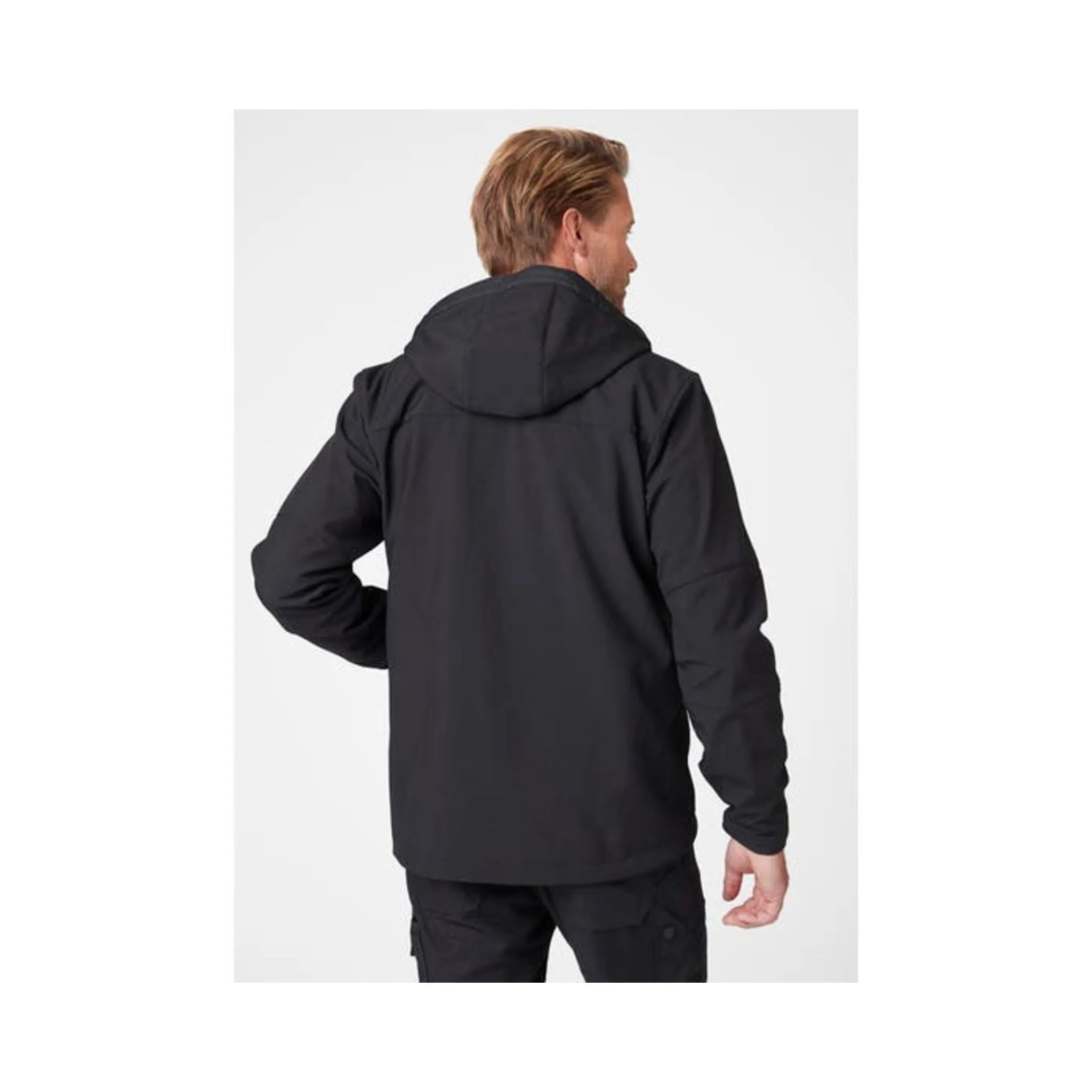 Helly Hansen Men's Softshell Work Jacket 74230 Kensington - Poly, Hooded, Waterproof, Breathable, Adjustable, Durable, Construction, Versatile | Sizes S-4XL