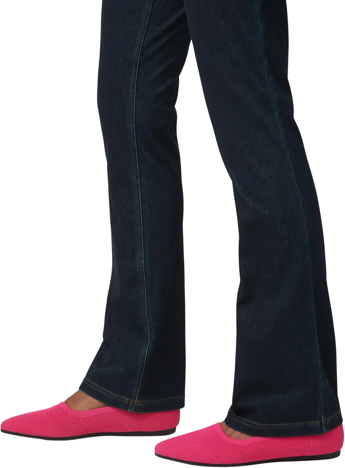 HUE Women's Ultra Soft High Waist Denim Baby Bootcut Leggings